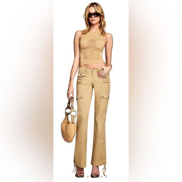 I.AM.GIA Jodi Cargo Pants In Tan Size Medium EUC - Picture 1 of 14